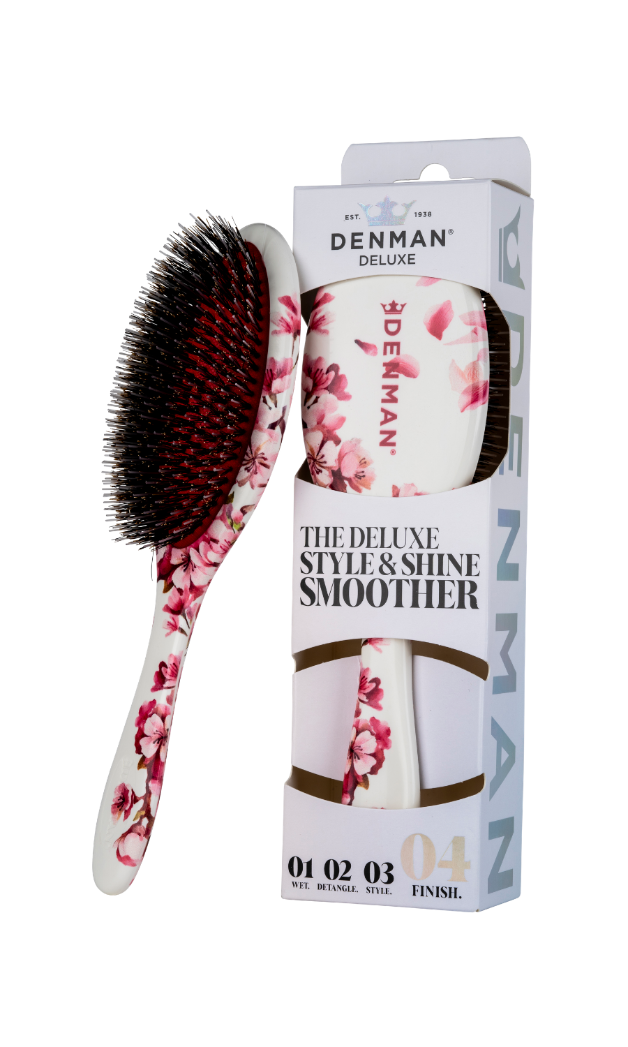 D81M | Deluxe Style & Shine Brush| Boar Bristle | Denman – Denman UK